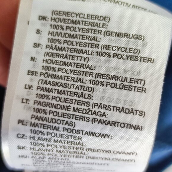 Adidas tracksuit boys size M blue with 3 white stripes full zip, zip pockets - Picture 7 of 11